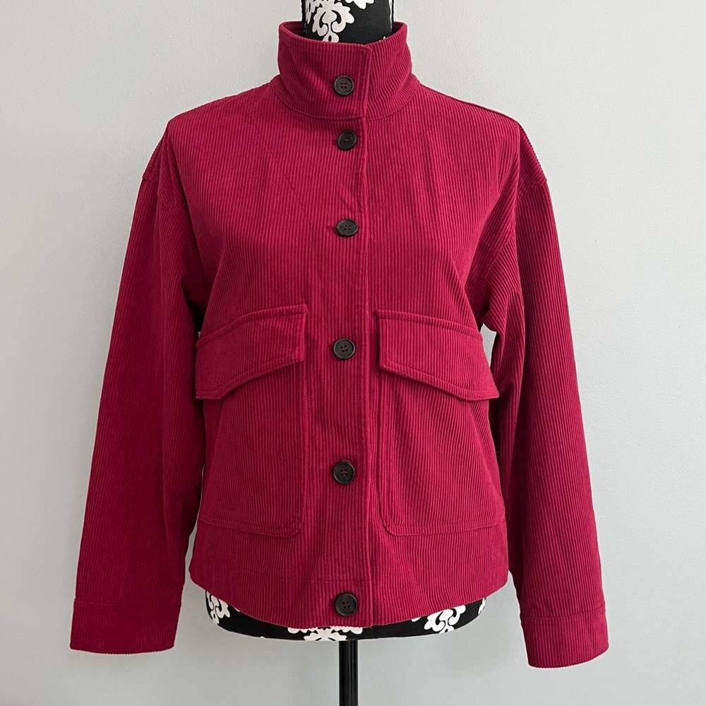 Avec Les Filles Corduroy Shirt Jacket Size Small Fall Layering Office Shacket